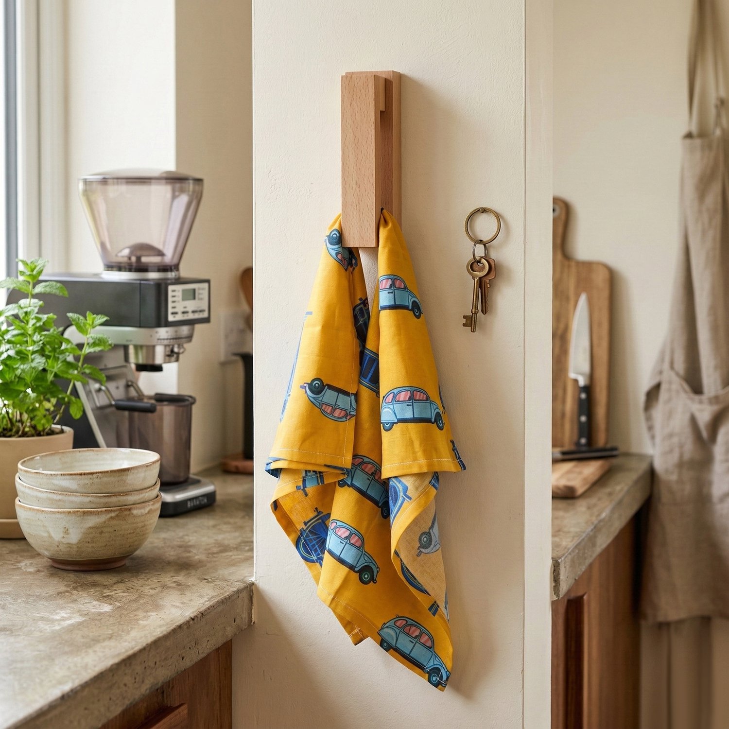 wooden towel holder with marble grip – steambeech wood wooden towel holder with marble grip – steambeech wood