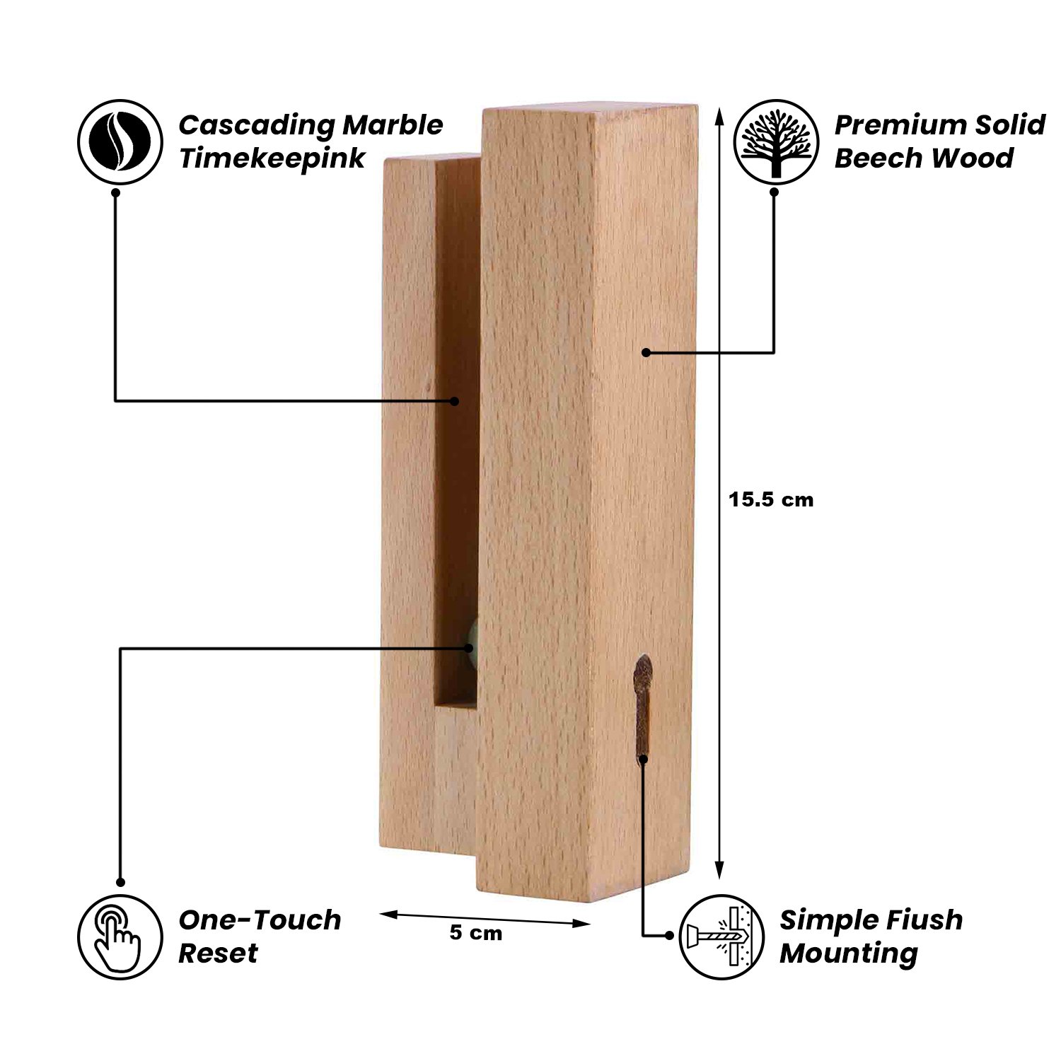 wooden towel holder with marble grip – steambeech wood wooden towel holder with marble grip – steambeech wood